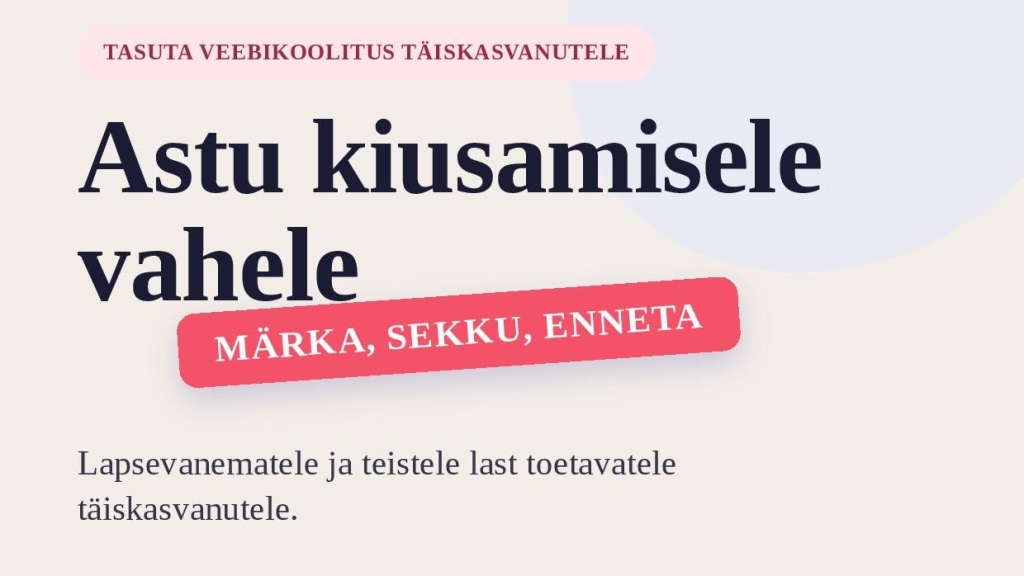 Astu kiusamisele vahele